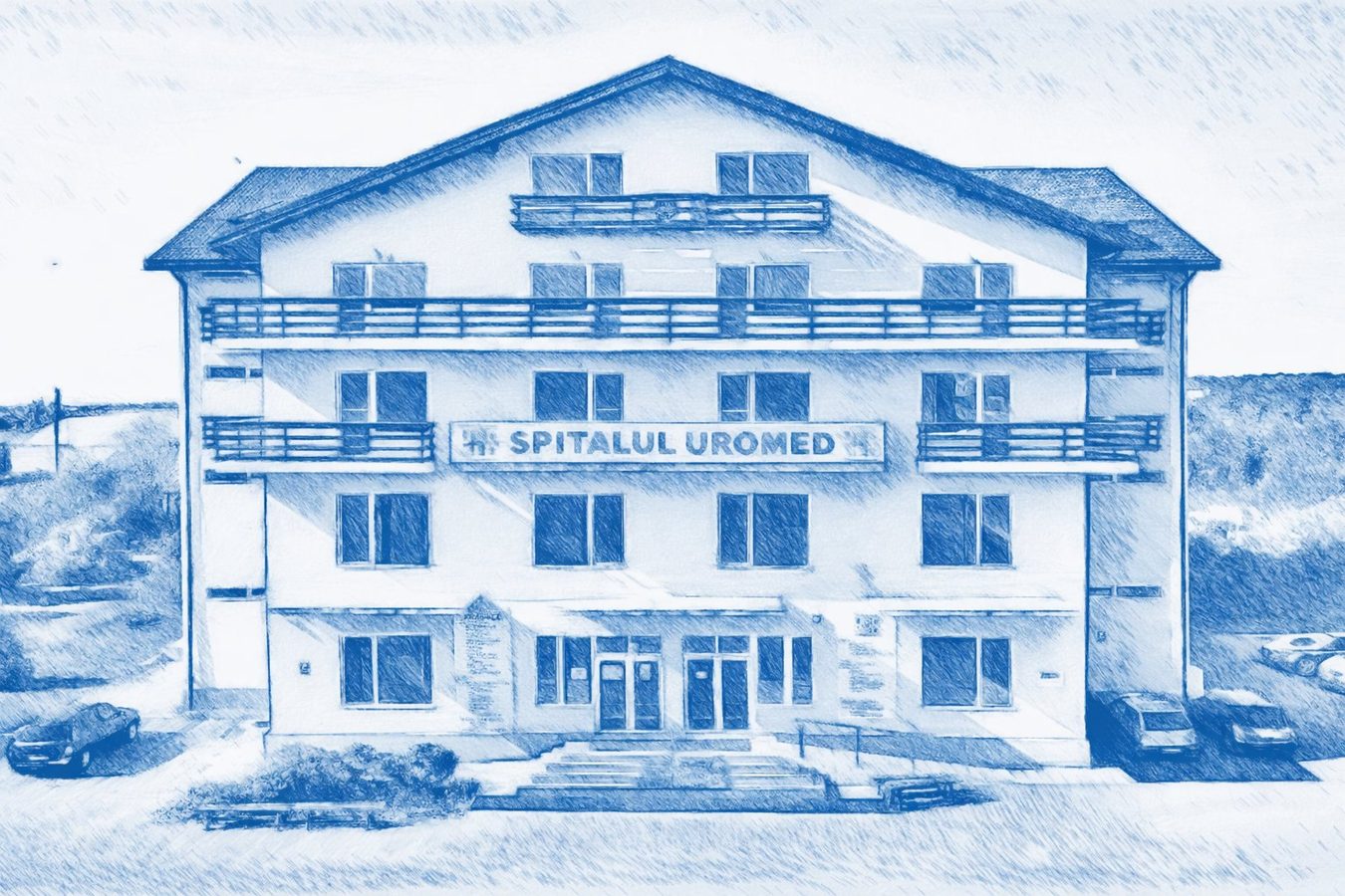 Intrarea principală a Spitalului Uromed